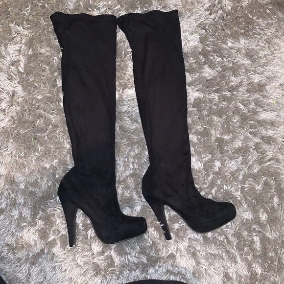 Fashion Nova Shoes - Black knee high boots!